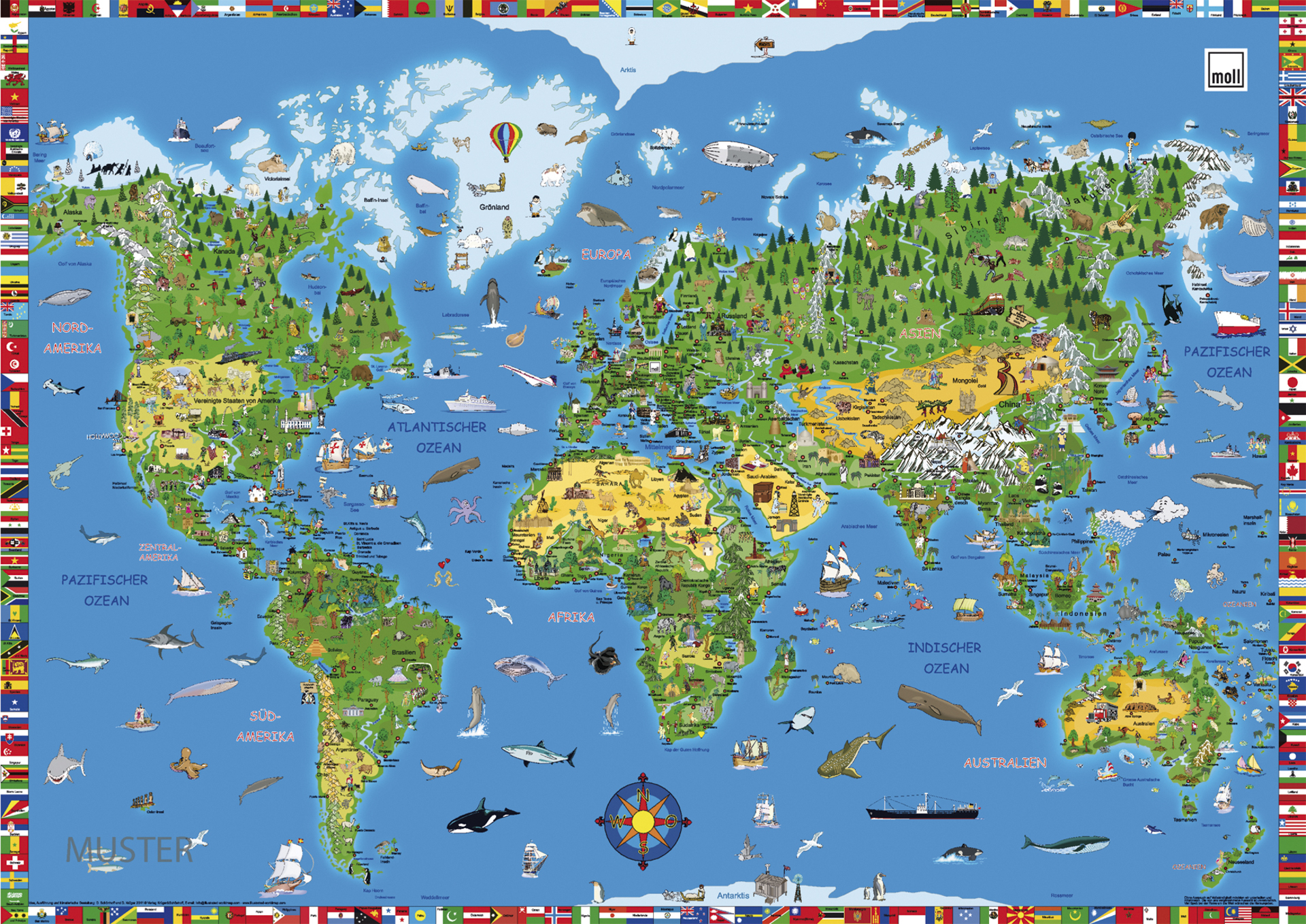 podlo�ka na st�l mapa sveta